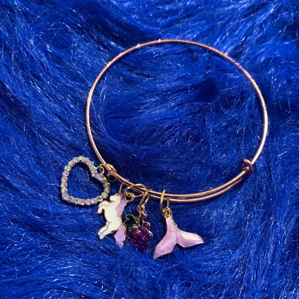 charm bangle “purple passion”